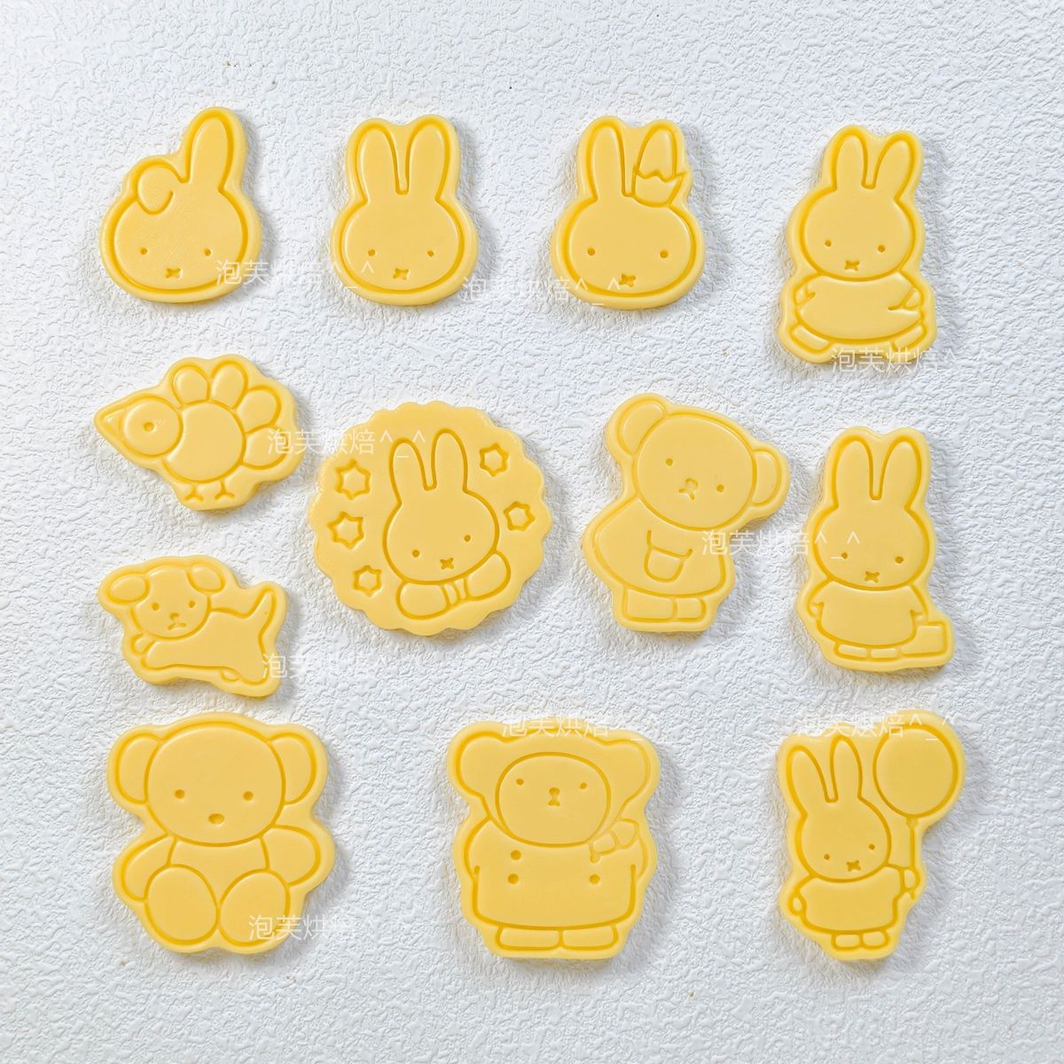 Kitchen Appliances Brand - Niedliche 3D-Presskeksform mit Miffy-Muster, wiederverwendbares Backwerkzeug,