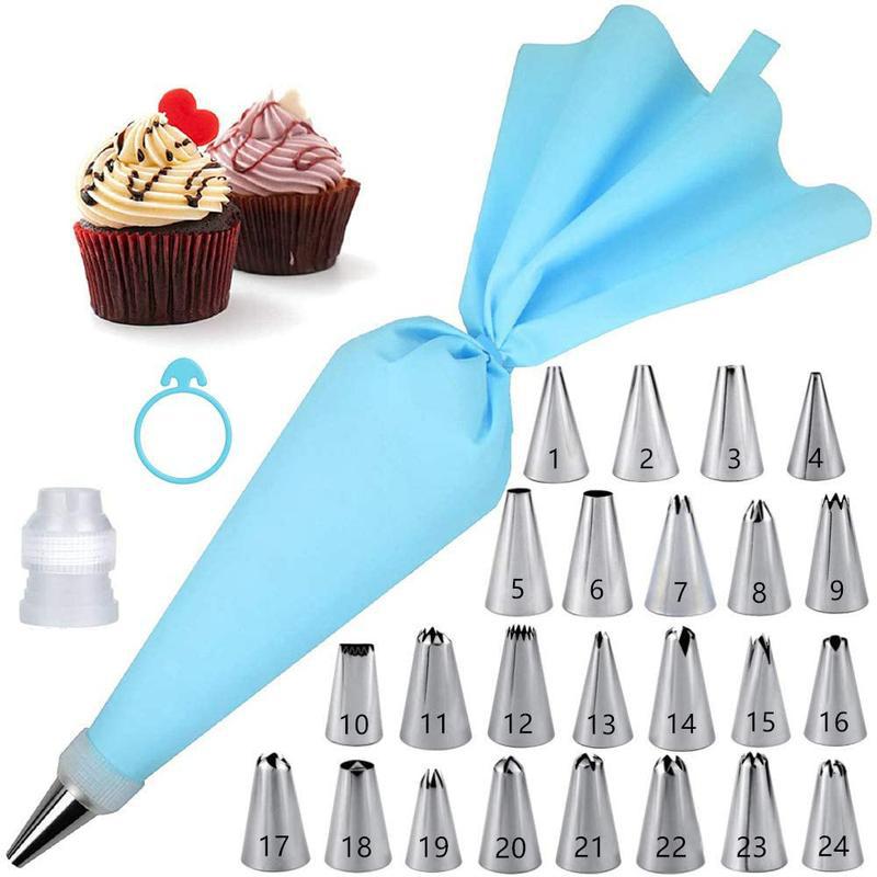 Kitchen Appliances Brand - Spritztüllen-Set für Kuchendekoration, Konditorei-Ausrüstung, Küchenzubehör, Spritzbeutel