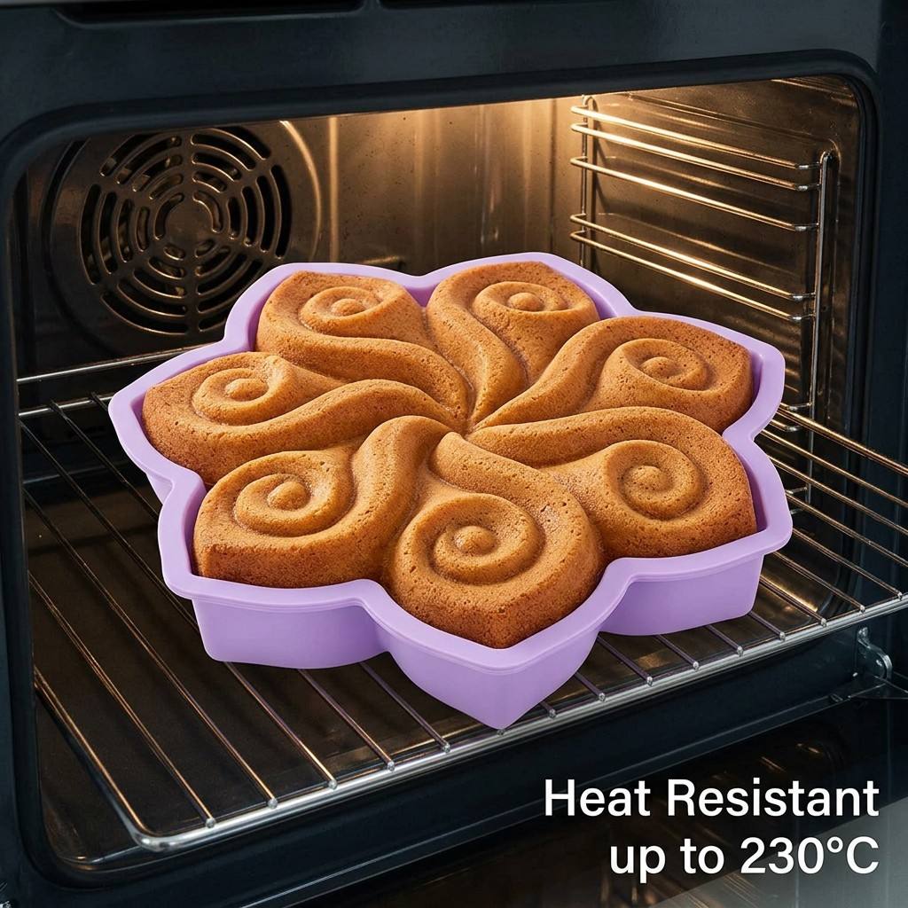 Große Blumen-Silikon-Kuchenfor – Kitchen Appliances Brand Bewertung und Preis