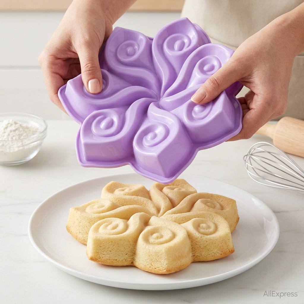 Große Blumen-Silikon-Kuchenfor – Kitchen Appliances Brand Bewertung und Preis